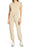 WAYF Woman's Hayden Padded Shoulder Terry Jumpsuit Beige Ecru Size XL