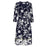 NWT Eliza J Women's Floral Print Faux Wrap Dress. EJ9M214 size 16 in blue