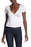 PST By Project Social T Women's Short Sleeve Surplice Top In White Size L