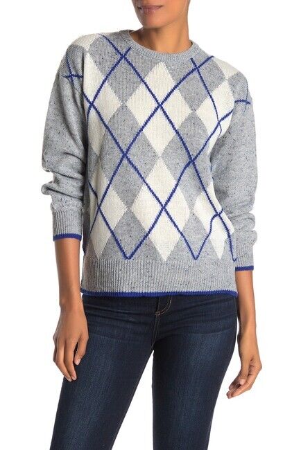 Cupcakes and Cashmere Women's Indy long sleeve Sweater in Heather Grey M $119