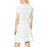 Sandro Kady Eyelet Detail A Line Knee Length Dress In Ecru White Size 34 XS $345