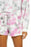 Free People Kelly Washed Sweatshirt And Shorts Set In Tie Dye Pink Size L