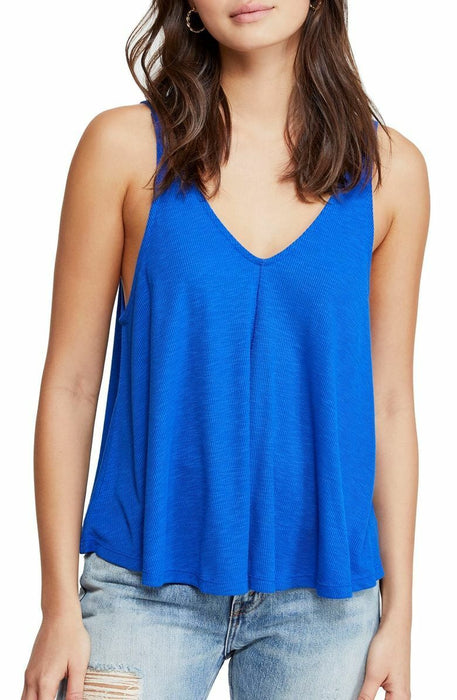 Free People Swing Sleeveless Tank Blue Size S