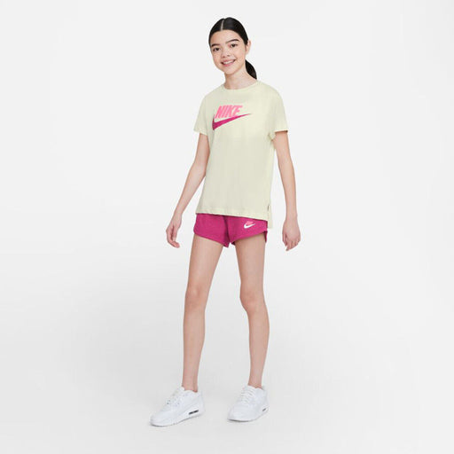 Nike Sportswear Girls' Jersey Shorts In Fireberry Size L