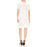Sandro Kady Eyelet Detail A Line Knee Length Dress In Ecru White Size 34 XS $345