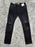Topman rip 'n repair stretch skinny jeans in washed black size 30/30 $85