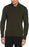 Perry Ellis Motion Textured Merino Wool Blend Quarter Zip Sweater Forest Taille L