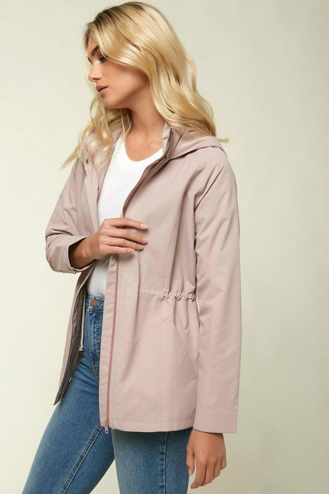 O'Neill Women's Gayle Waterproof Cinched Jacket Pink Size S