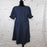 Susina Women Size XXS Cotton Baby Doll Peasant Style Dress Navy Blue Fits AS S