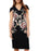Phase Eight Nara Floral Embroidered Dress In Navy Size 4 $319