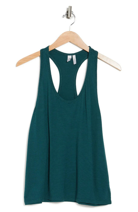 Z By Zella Women's Serene Racerback Tank Top Green Moss Size M