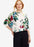 Phase Eight Bronte Cotton Knit Top In Botanical Print Size S