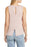Nordstrom’s Halogen Crewneck High-Low Tank in Pink Adobe M
