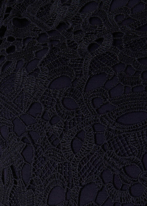 Phase Eight Women's Peggy Lace Dress Ruffle Sleeve In Navy Size 6 US 10UK $239