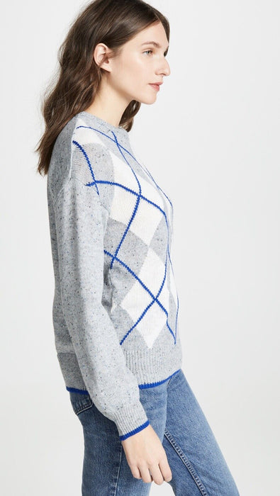 Cupcakes and Cashmere Women's Indy long sleeve Sweater in Heather Grey M $119