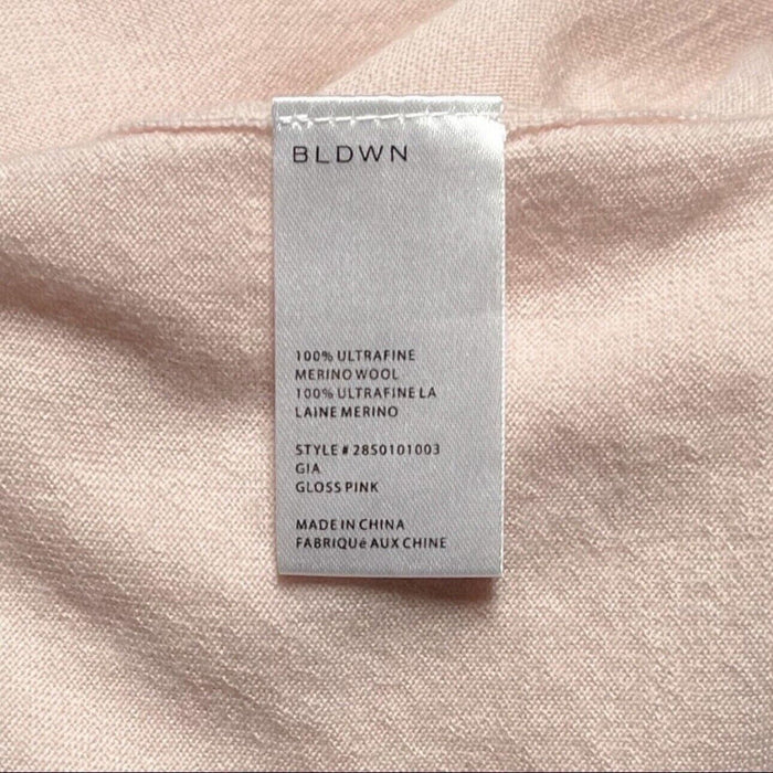 BLDWN women's Gia Knit fine merino wool sweater size L fits small pink 4 $400