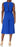 Vince Camuto Belted Crop Blouson Crepe Jumpsuit In Royal Blue Size 4