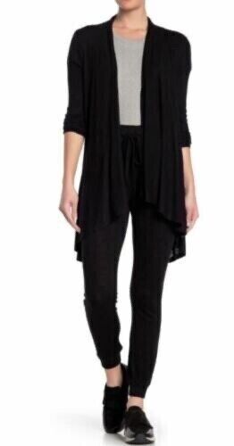 Love, Fire Women's Long Sleeve Knit Cardigan Black Small