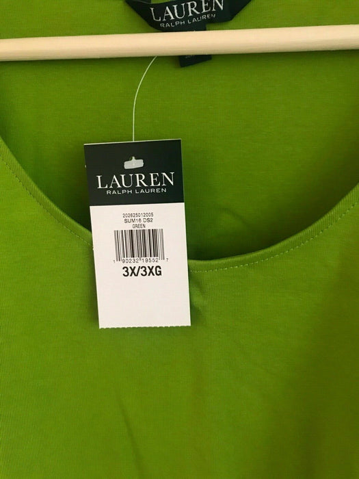Lauren Ralph Lauren Slim-Fit T-Shirt In Green Plus Size 3X $55