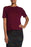 GO COUTURE Burgundy Knit Pullover Sweater Top size L $149