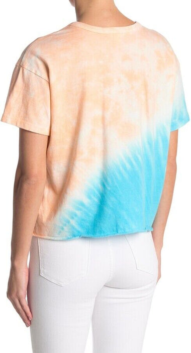 Abound 100% Cotton Tie Dye Oversize Tee In Orange Blue Tie Dye Size S