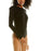 Danielle Bernstein WeWoreWhat Women's Open Back Bodysuit Black Size Small