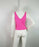 Love Fire Women's Sleeveless V Neck Ribbed Tank Top Lightweight In Pink Size L