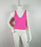 Love Fire Women's Sleeveless V Neck Ribbed Tank Top Lightweight In Pink Size L