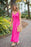 Gibson x Living Casual Knit Maxi Dress In Bright Pink Size XS