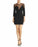 BCBGMAXAZRIA Mini-robe Edesa à col transparent pour femmes en noir taille 2 322 $