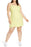 BP. Nordstrom Linen Blend Mini Dress In Light Yellow Plus Size 4X