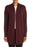 Sanctuary Women's Street Up Camp Open Front Knit Cardigan Wine Size Petite XSP