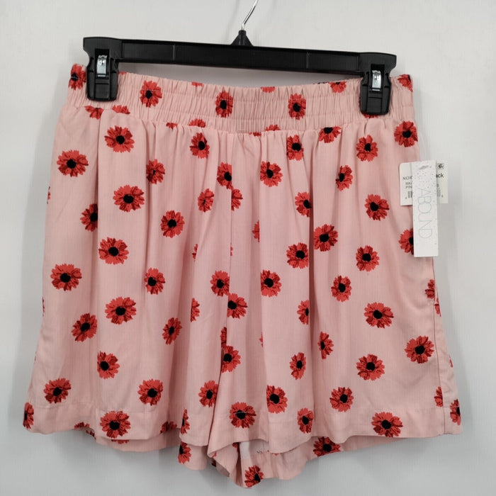 ABOUND Shorts Pink Daisy Dots Easy Flowy Comfy Lightweight High Waist Women's XL