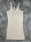 Free People Beach Women Scoop Neck Ribbed Cream Be Happy Pinafore Dress Sz Small