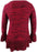 Style & Co Pull Marl Manches volantées Pull Rouge taille XXL