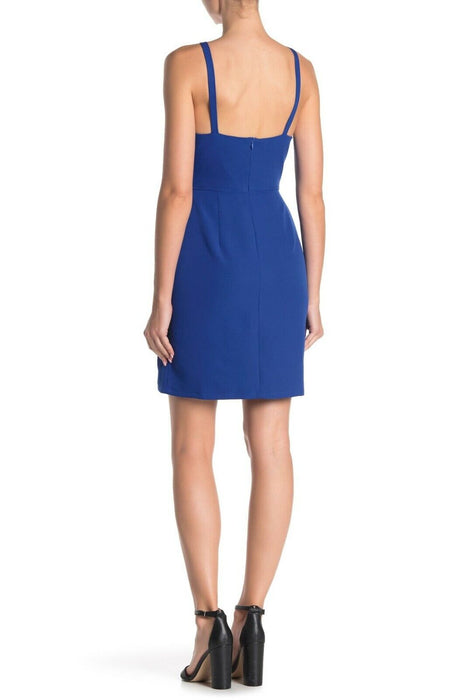 NSR Diana Sleeveless Mini Dress Date Cocktail Dress In Royal Blue Size L