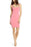 Mini-robe bodycon à col carré Leith en limonade rose taille S
