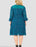Standards & Practises Nordstrom Balloon Sleeve Velvet Trim Dress Plus Size  2X