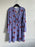 All in Favor women's faux wrap Purple floral long sleeve dress size XXL