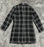 Donna Karan Women's Black Plaid Tweed Three Button Topper Jacket coat Size 14