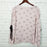 IVANKA TRUMP $143 Ruched Sleeve Printed Top Size XL in pink