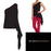BCBGMAXAZRIA Cerise One Shoulder Asymmetrical Top In Black Size XXS $158