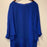 Tahari Arthur Robe droite en mousseline de soie pour femme Bleu brillant Taille 12 189 $ T.N.-O.