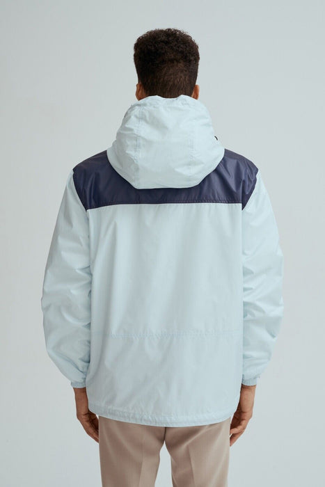 Noize Men's Oden Hooded Windbreaker Zip Jacket In Ice Blue $198