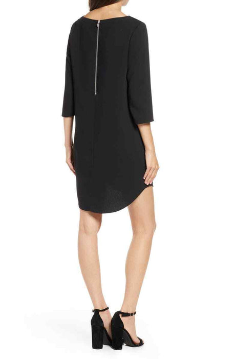 BB DAKOTA Jazlyn Crepe Shift Dress In Black size XS