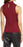 Halogen Cutout Mock Neck Top Womens Size L in Burgundy Stem