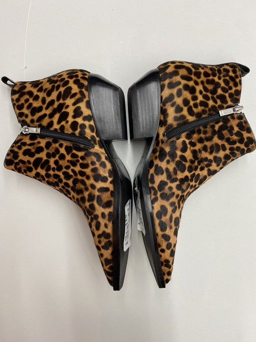 Marc Fisher Ltd Obrraly Pointy Toe Bootie In Brown Multi Pony Size 8M