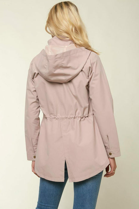 O'Neill Women's Gayle Waterproof Cinched Jacket Pink Size S