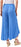 1.State Drawstring Wide Leg Pants Asymmetrical Hems In Iris Blue Plus Size 1X