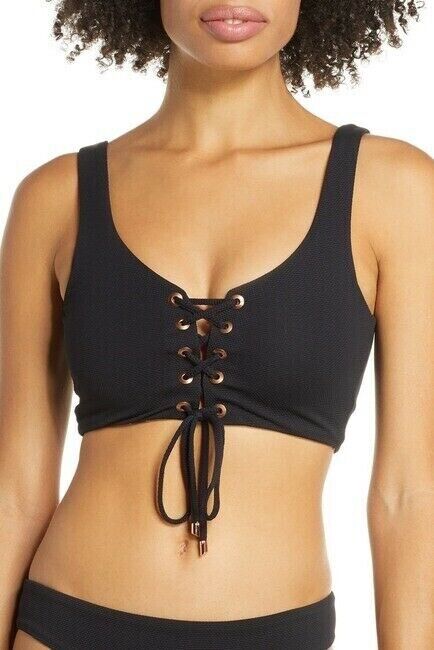 Maaji Dazzling 4-Way Piqué Reversible Bikini Top Size S